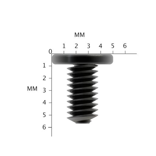 M3 x 6mm Zinc Wafer Head Machine Screws